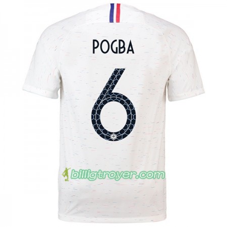 Billige Fotballdrakter Frankrike Pogba 6 VM 2018 Bortedraktsett